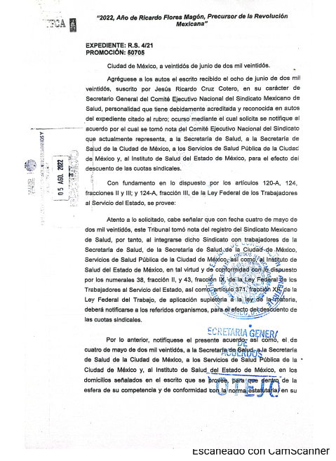 Exhorto a la Secretaría de Salud y al ISEM
